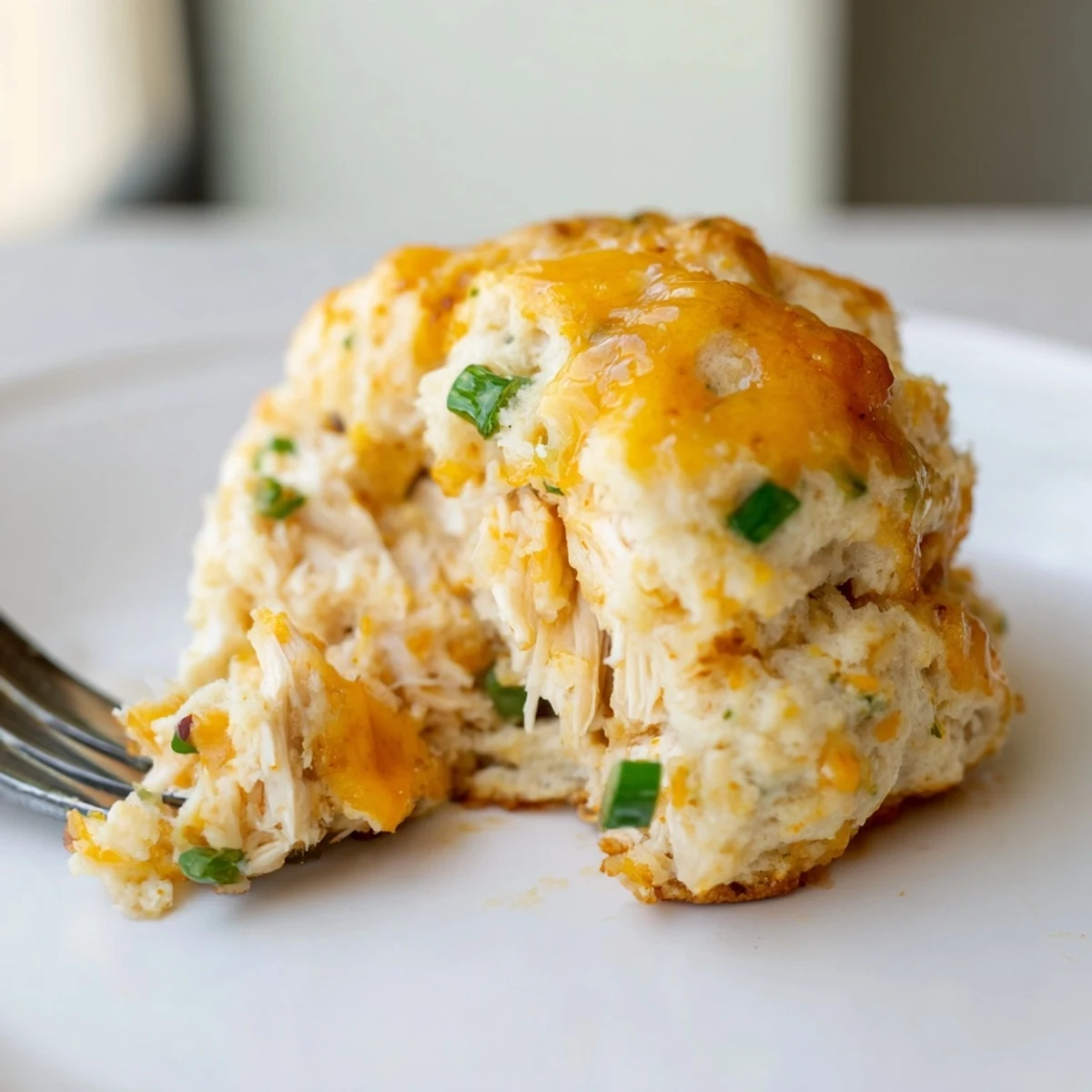 Savory biscuits filled with chicken, ginger, and a drizzle of maple syrup.  