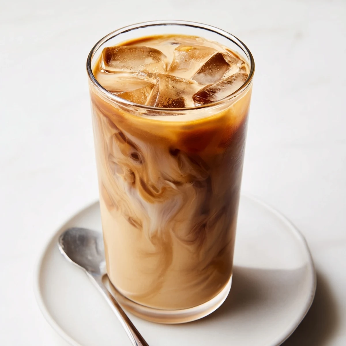 Delicious tahini iced coffee blended with cold brew, ice, and a hint of sweetness.