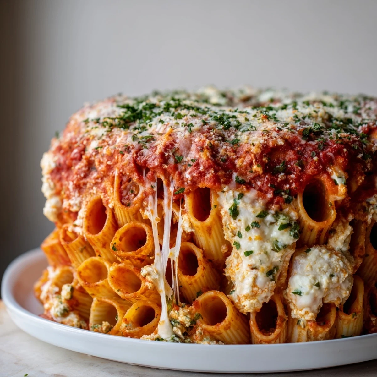 Honeycomb Pasta Cake Bake