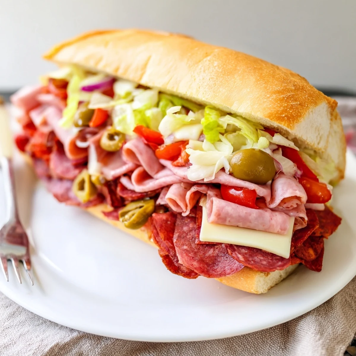 Flavor Mash-Up Sandwiches showcasing a medley of Italian meats and cheeses.