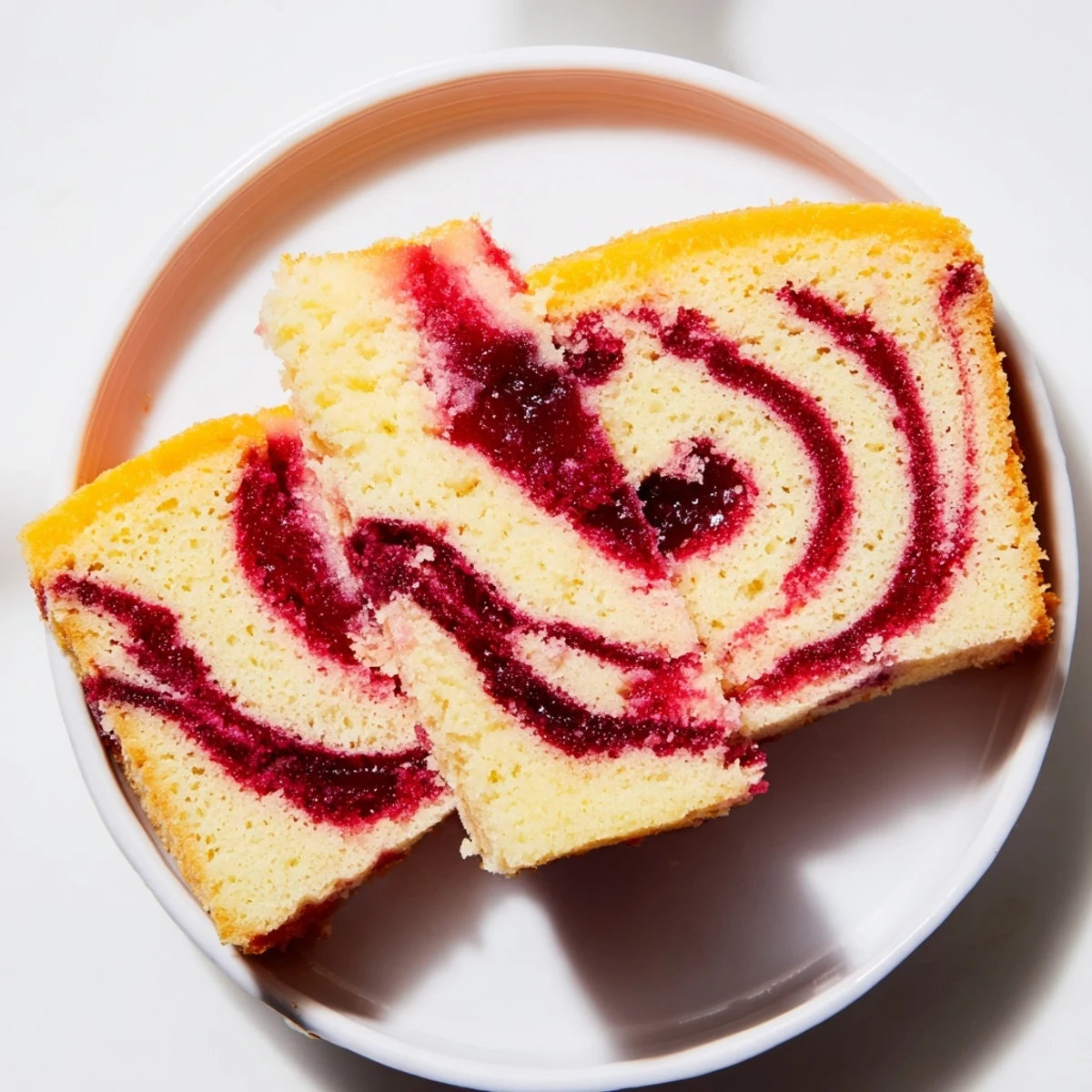 This Cranberry Orange Swirl cake boasts a moist crumb and festive cranberry-orange swirls.