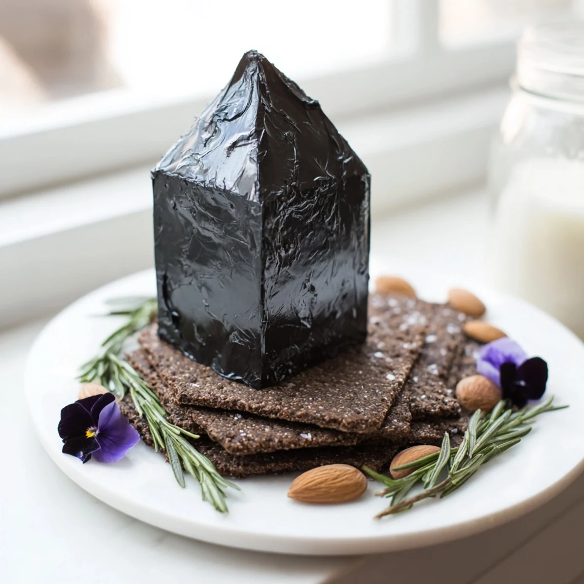 A striking photo of The Obsidian Peak cheese platter, ready for your next appetizer party.