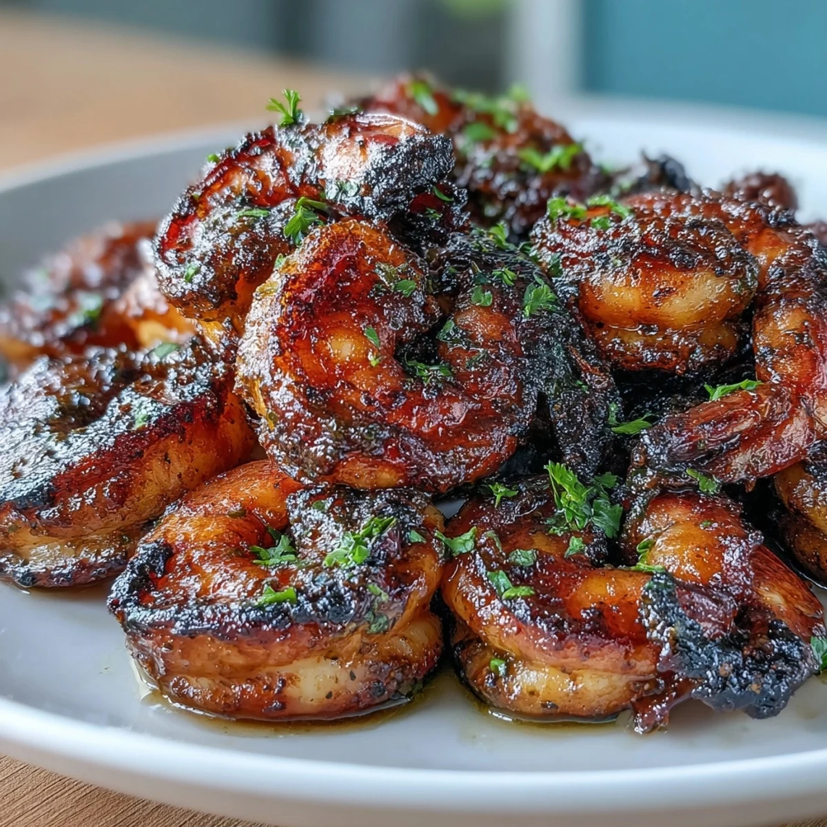Grilled jerk seasoning shrimp skewers with coconut rice, bursting with Caribbean flavors and zesty lime.  