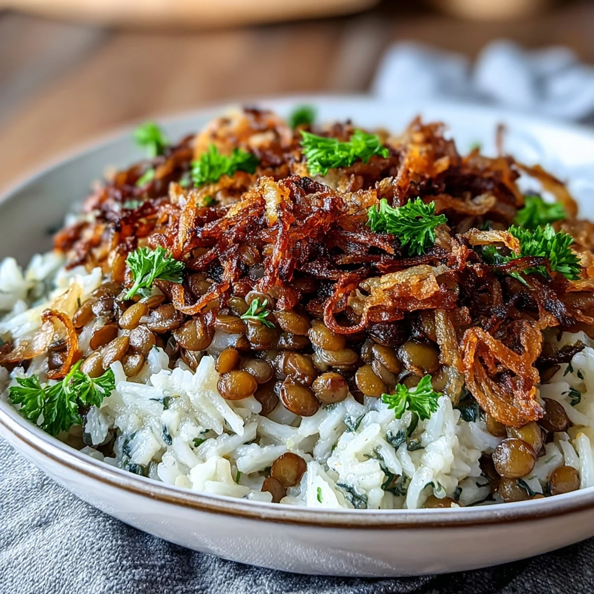 Delicious Levantine Dish with Lentils