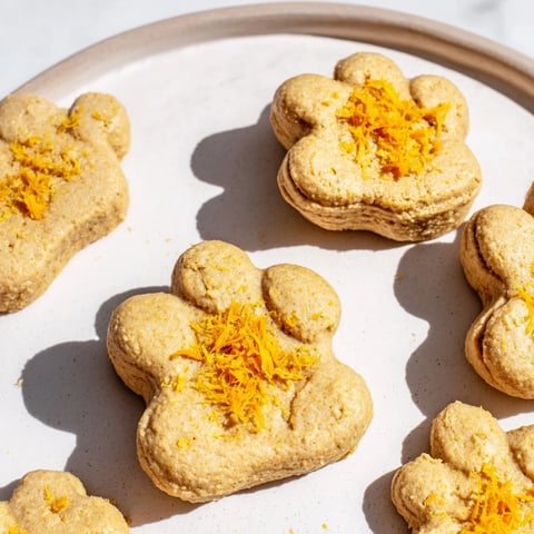 Golden-brown Friendly Dog Paw Treats, freshly baked and ready for a happy tail-wagging pup.