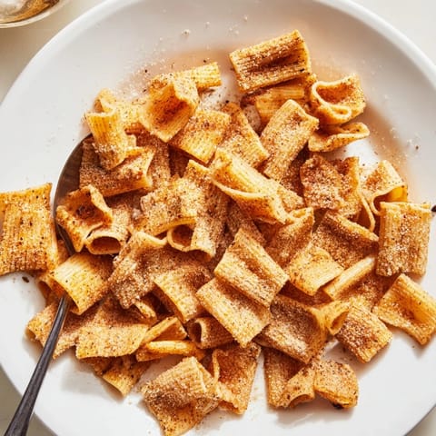 Baked Pasta Chips Seasoned Variety served crispy with your favorite dips and toppings.  