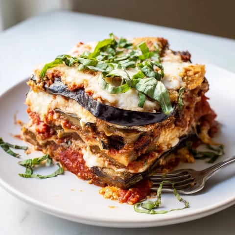 Eggplant Parmesan Lasagna Casserole