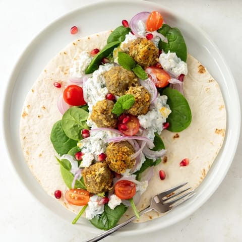 Festive Falafel Tzatziki Wrap