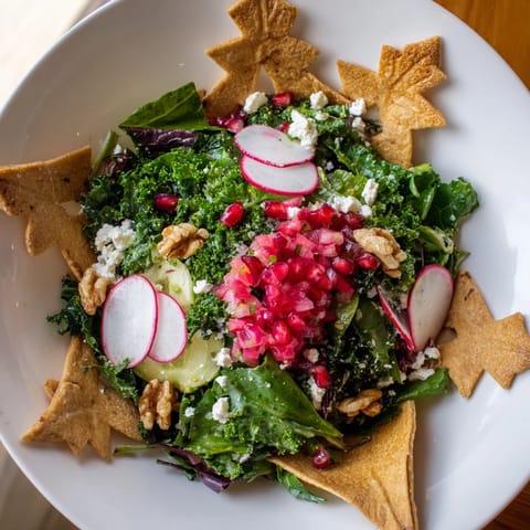 Winter Salad Snowflake Chips