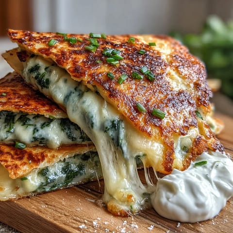 Shamrock-shaped spinach quesadillas with melted cheddar cheese, perfect for St. Patrick's Day celebrations or festive family meals.