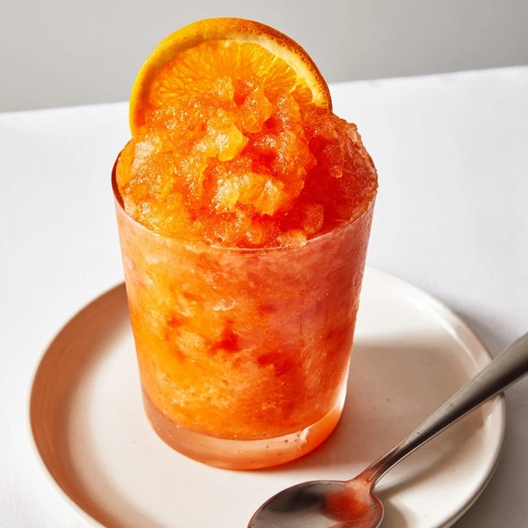 Easy-to-make Frozen Aperol Spritz: Blend ingredients for a bright, citrusy Italian cocktail.