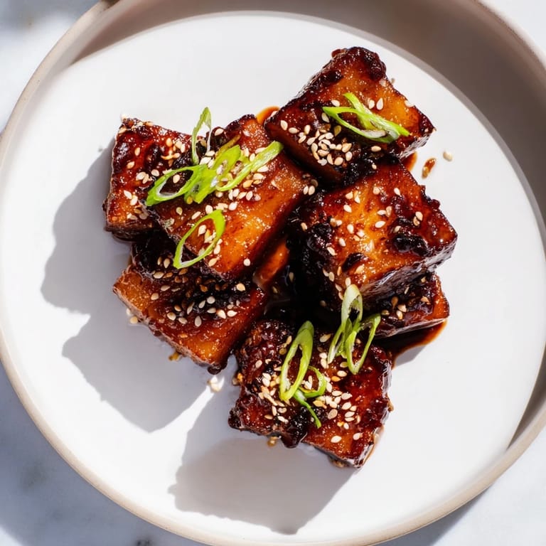 Savory Miso Roasted Winter Vegetables featuring roasted root vegetables with toasted sesame seeds and green onions.