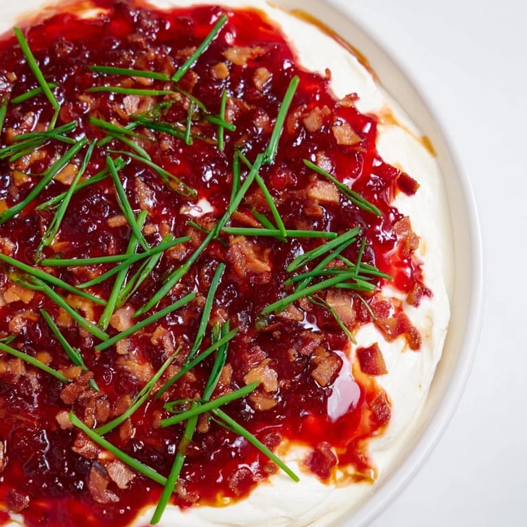 This close-up showcases vibrant, flavorful Easy Bacon Pepper Jelly, served with golden crackers, ready to enjoy.