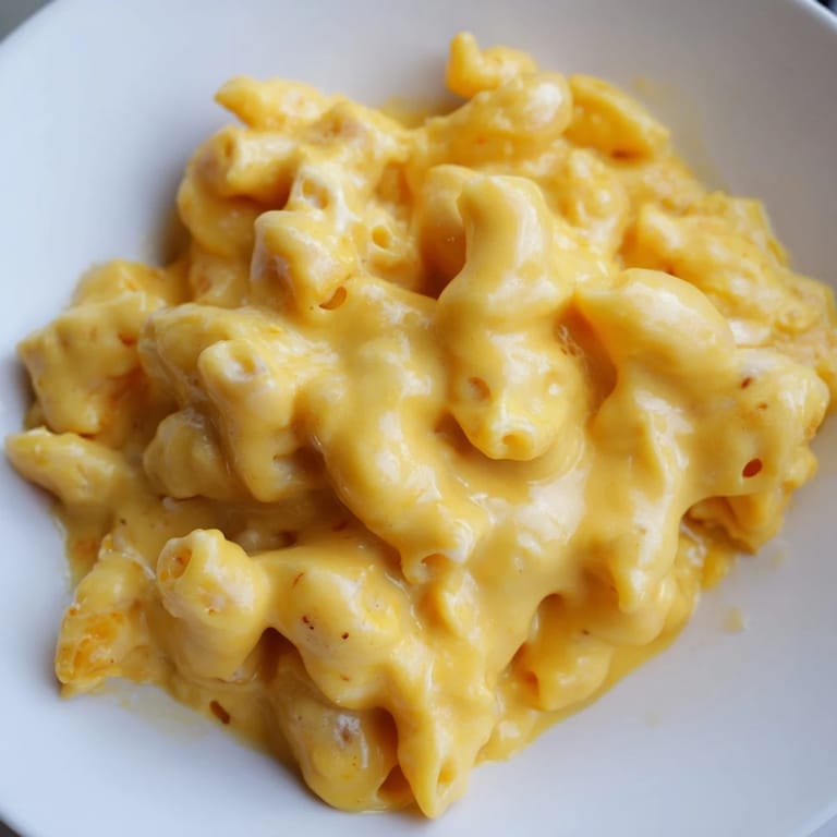 Homemade Butternut Squash Mac, a vegetarian delight, is shown with a cheesy, golden crust.