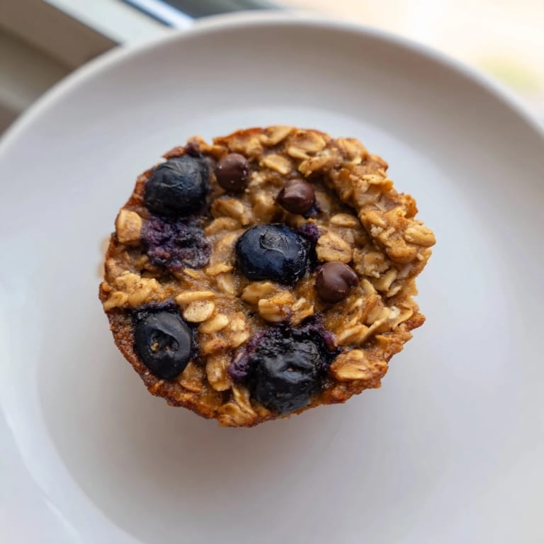 These warm, fluffy Baked Oatmeal Cups show a hint of cinnamon baked, ready to be enjoyed as a perfect snack.