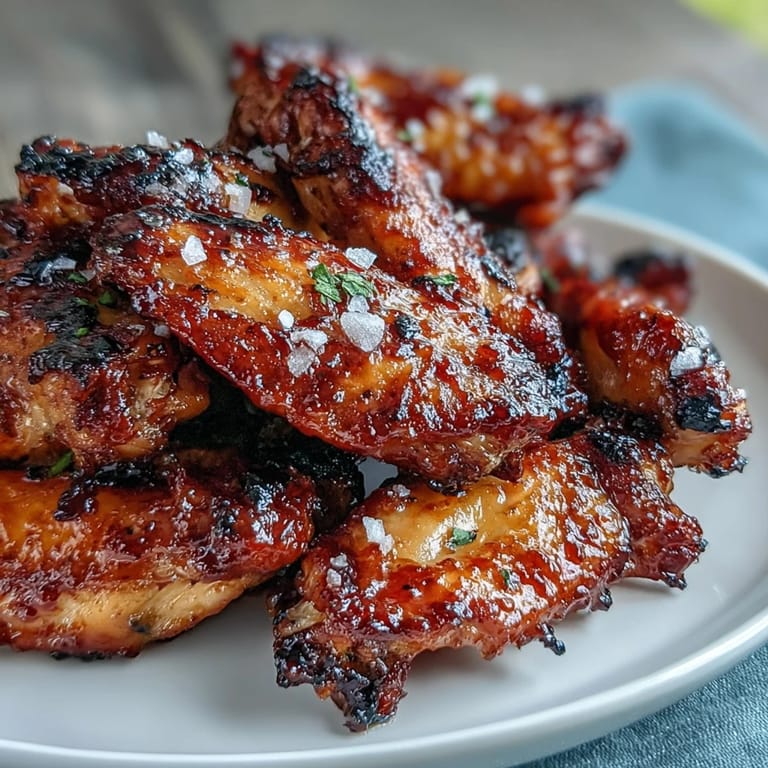 Tender chicken wings baked to crispy perfection and glazed with salted honey sriracha for a bold flavor punch.