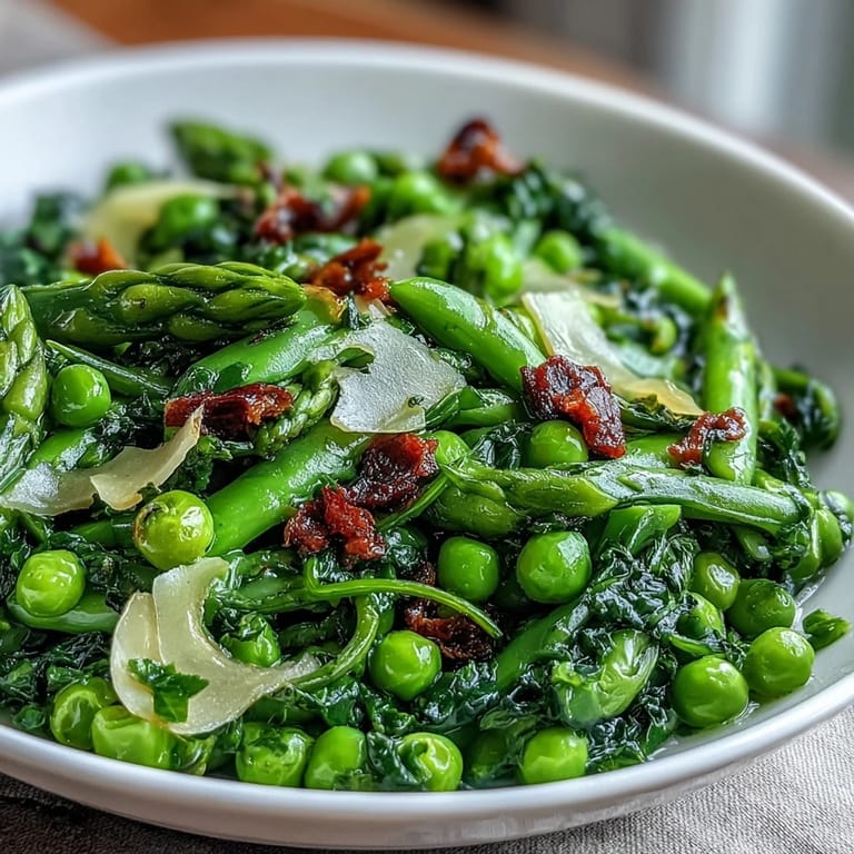 Shaved asparagus salad with peas, radishes, and a tangy lemon dressing—light, refreshing, and perfect for spring.