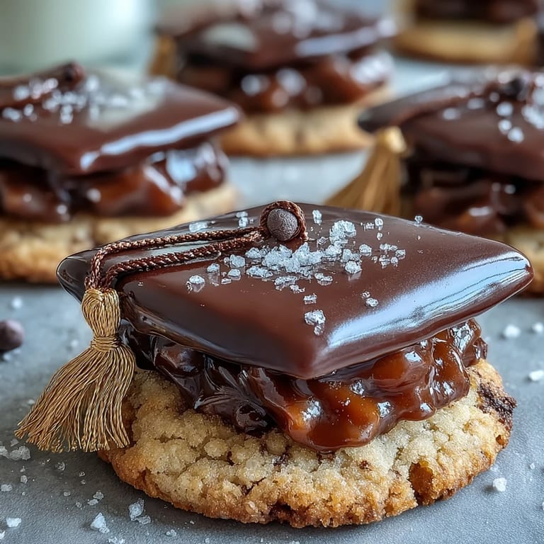 Celebrate graduation with these charming cap-shaped sugar cookies, topped with smooth black royal icing and a yellow candy tassel.